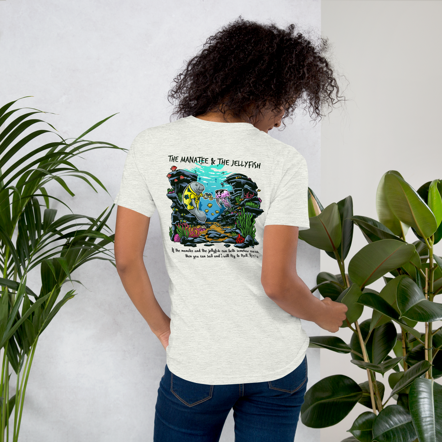 Manatee & The JellyFIsh - Women's T-shirt - Light Colors