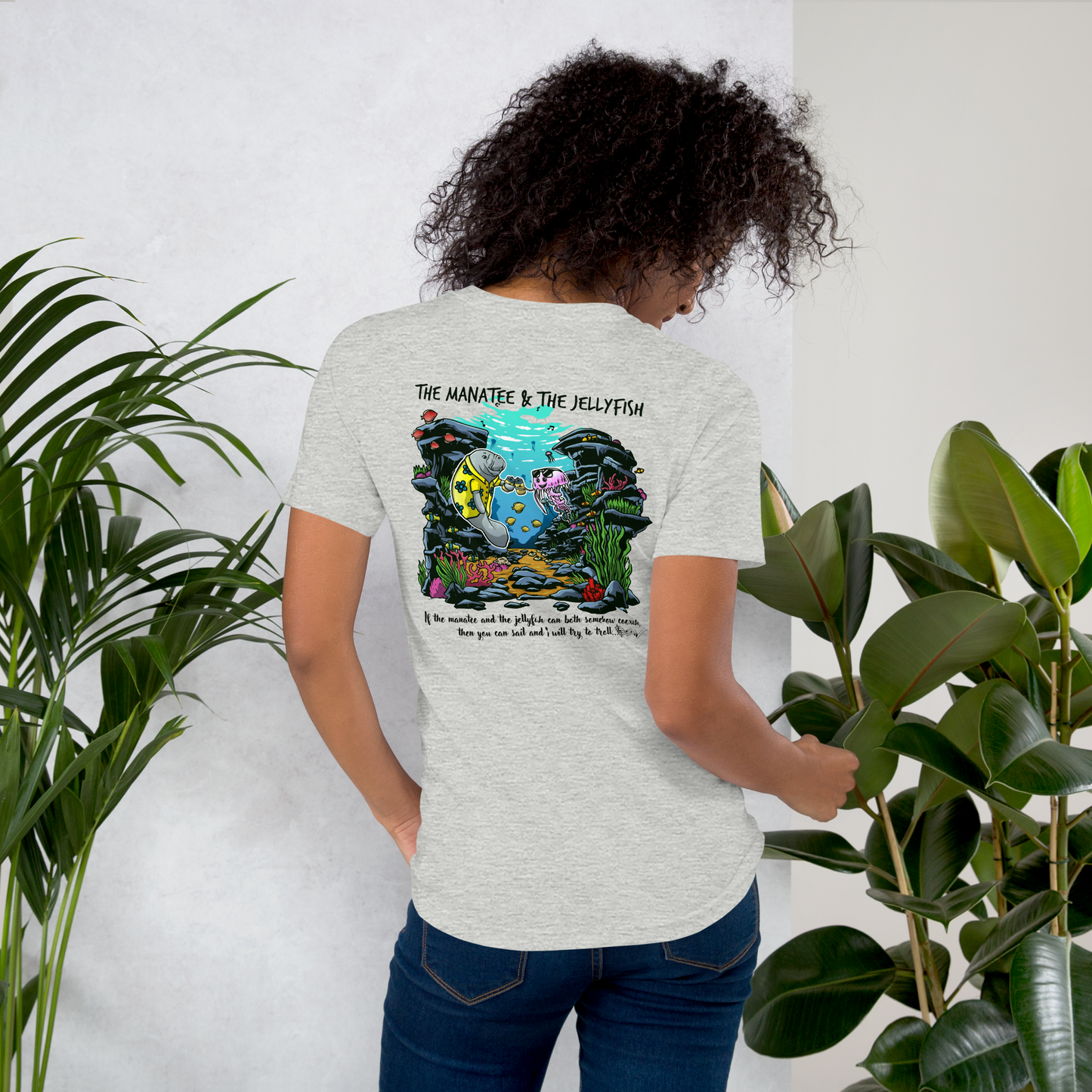 Manatee & The JellyFIsh - Women's T-shirt - Light Colors