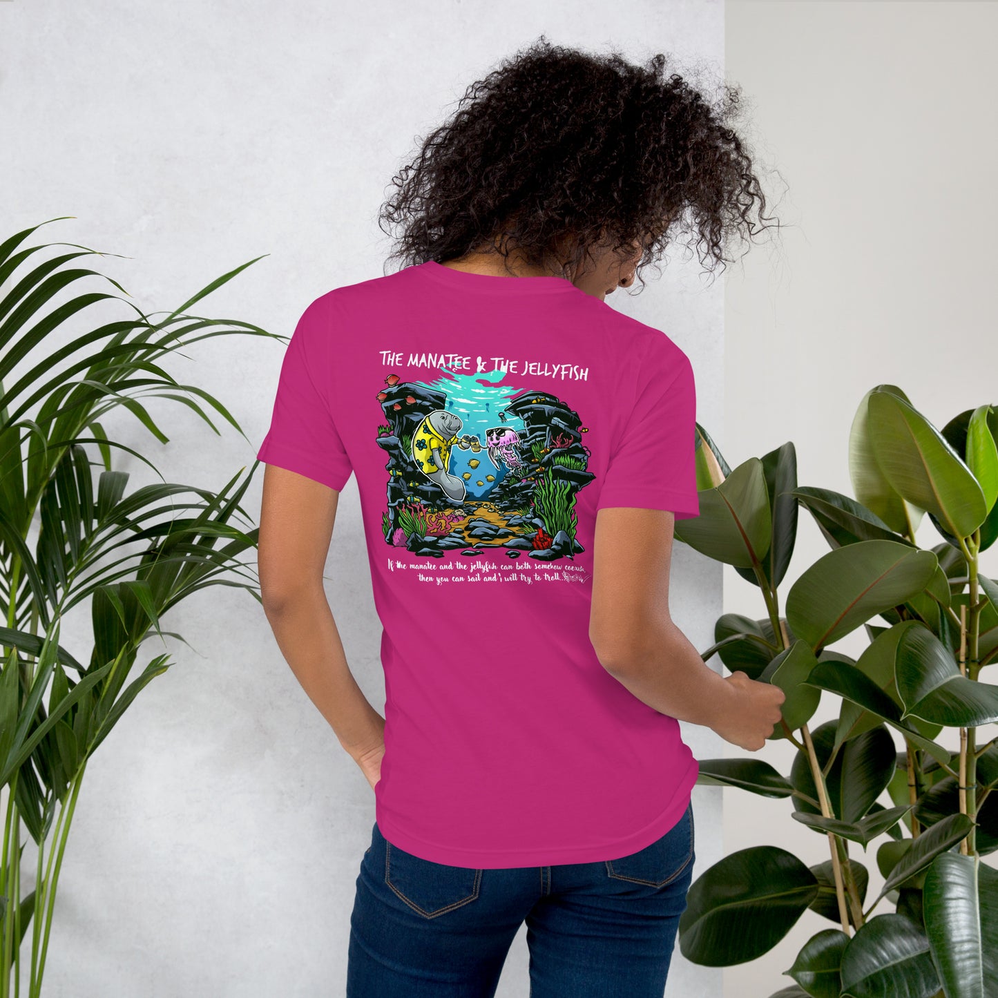 Manatee & The JellyFIsh - Women's T-Shirt - Darker Colors