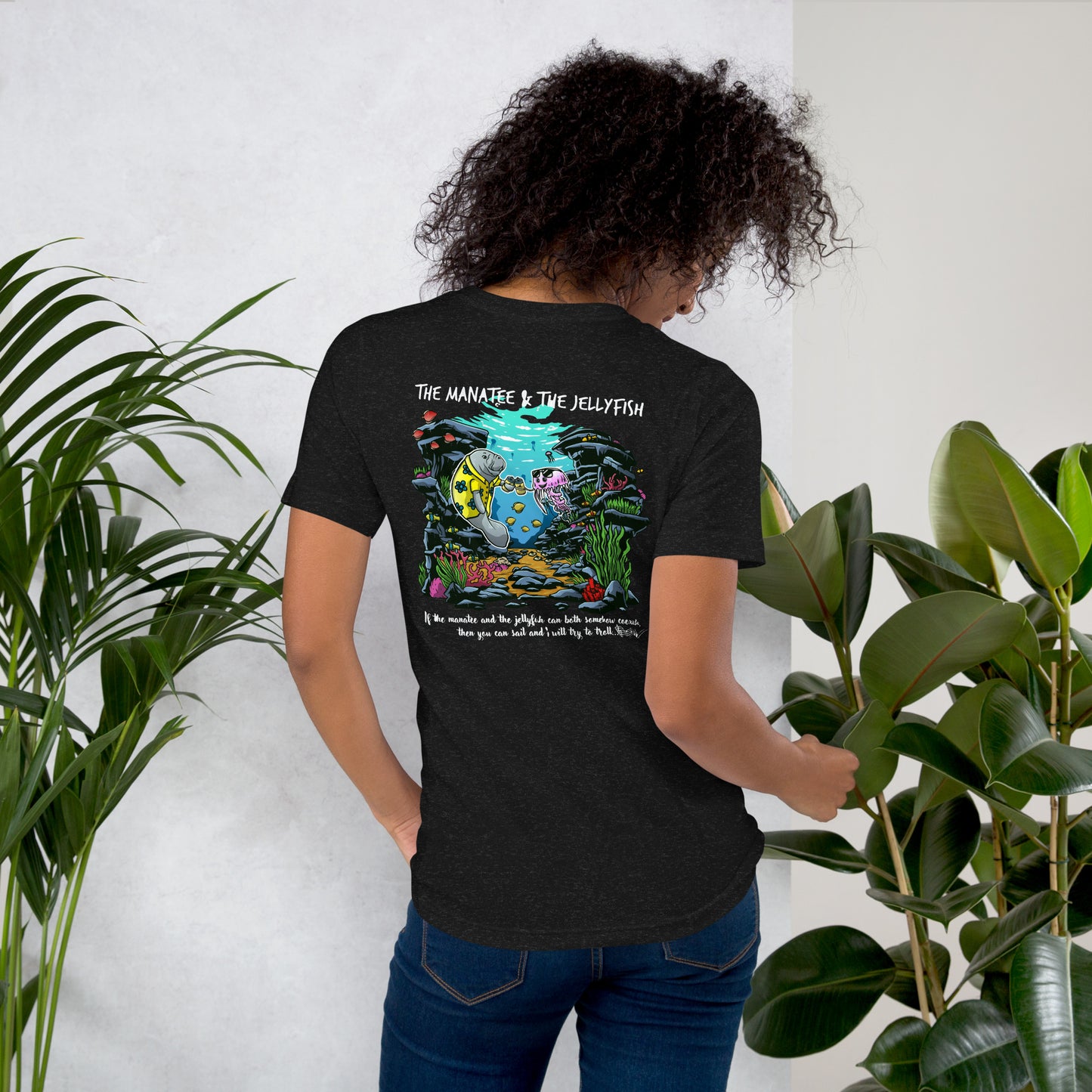 Manatee & The JellyFIsh - Women's T-Shirt - Darker Colors