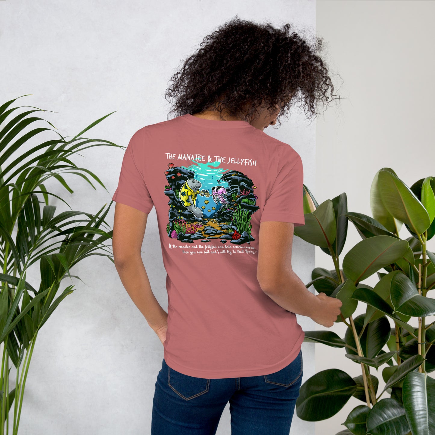 Manatee & The JellyFIsh - Women's T-Shirt - Darker Colors