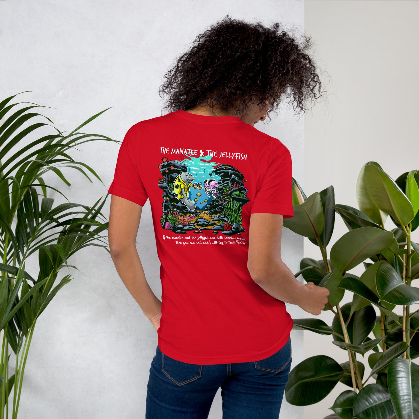 Manatee & The JellyFIsh - Women's T-Shirt - Darker Colors