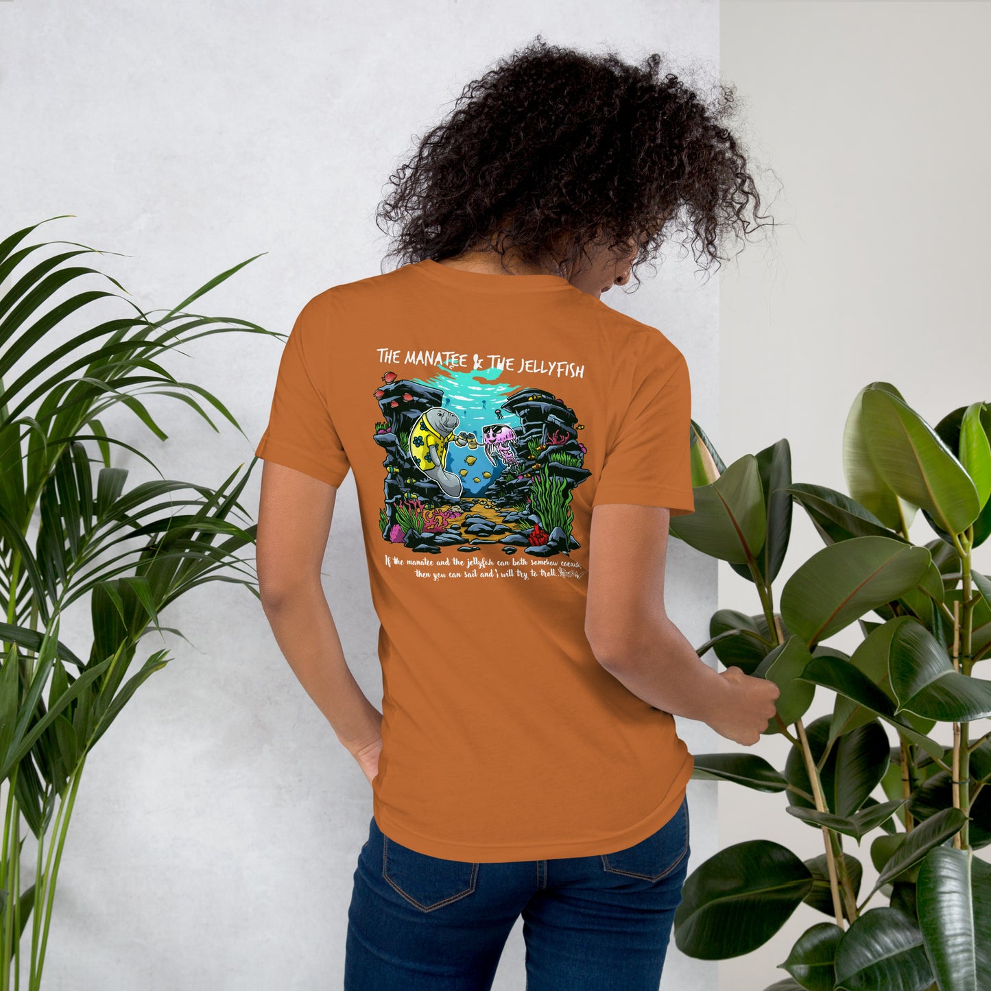 Manatee & The JellyFIsh - Women's T-Shirt - Darker Colors