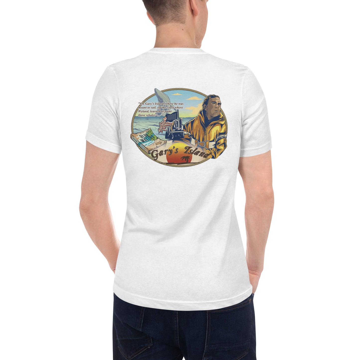 Gary's Island Unisex Short Sleeve V-Neck T-Shirt