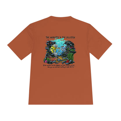 Manatee & The JellyFish Unisex Moisture Wicking Tee