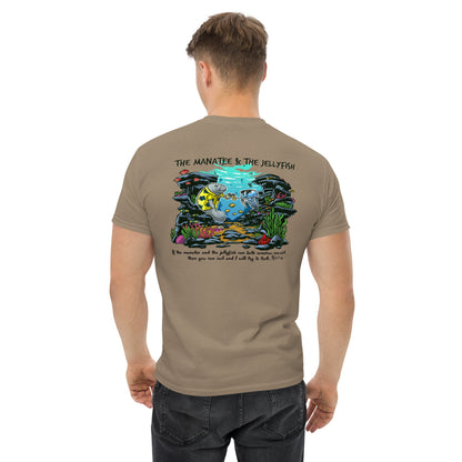 Manatee & The JellyFIsh - Blue JellyFish - Men's classic tee - Light Colors