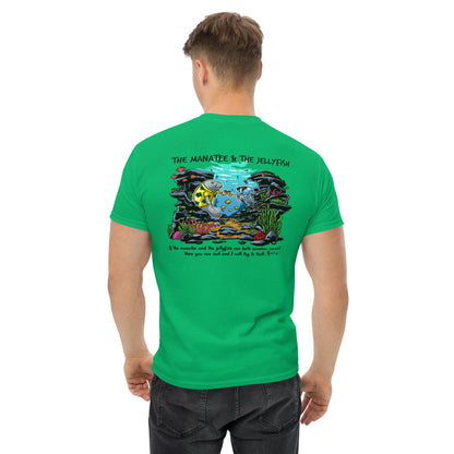 Manatee & The JellyFIsh - Blue JellyFish - Men's classic tee - Light Colors