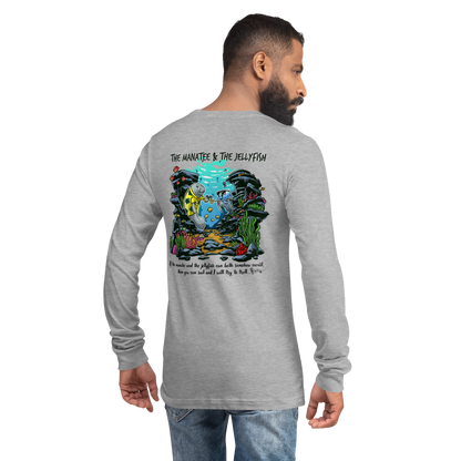 Manatee & The JellyFIsh - Long Sleeve Tee - Lighter Colors