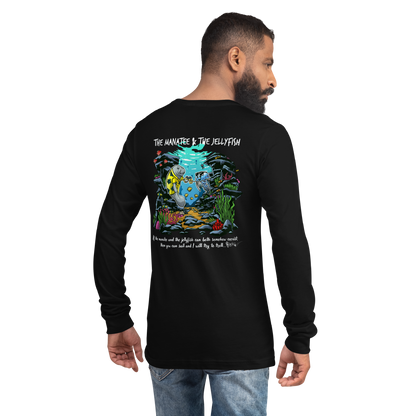 Manatee & The JellyFIsh Unisex Long Sleeve Tee - Darker Colors