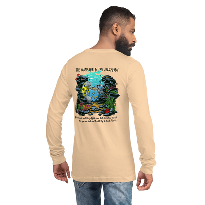 Manatee & The JellyFIsh - Long Sleeve Tee - Lighter Colors