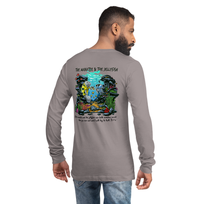 Manatee & The JellyFIsh - Long Sleeve Tee - Lighter Colors