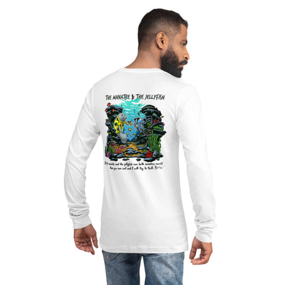 Manatee & The JellyFIsh - Unisex Long Sleeve Tee - Light Colors