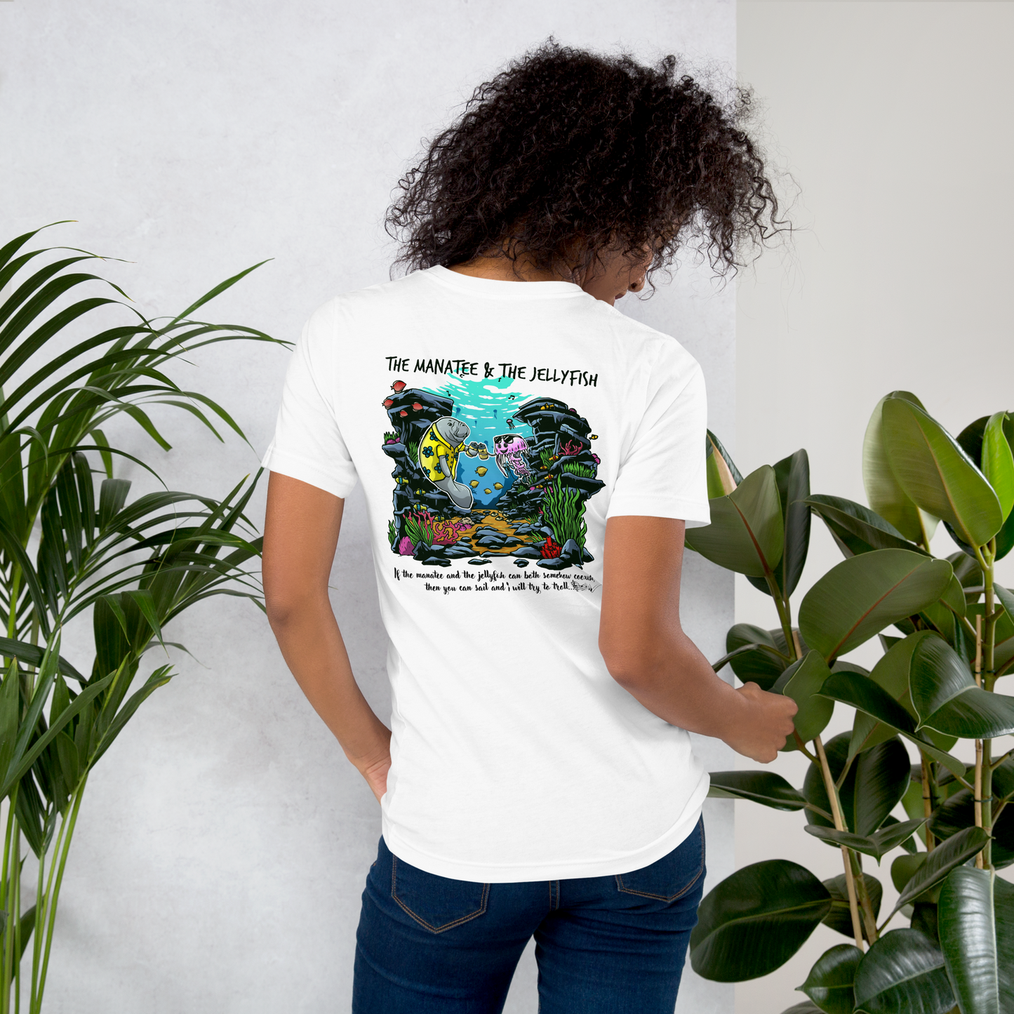 Manatee & The JellyFIsh - Women's T-shirt - Light Colors